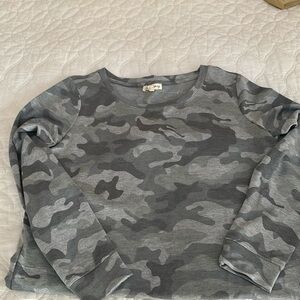 Camo long sleeve dress